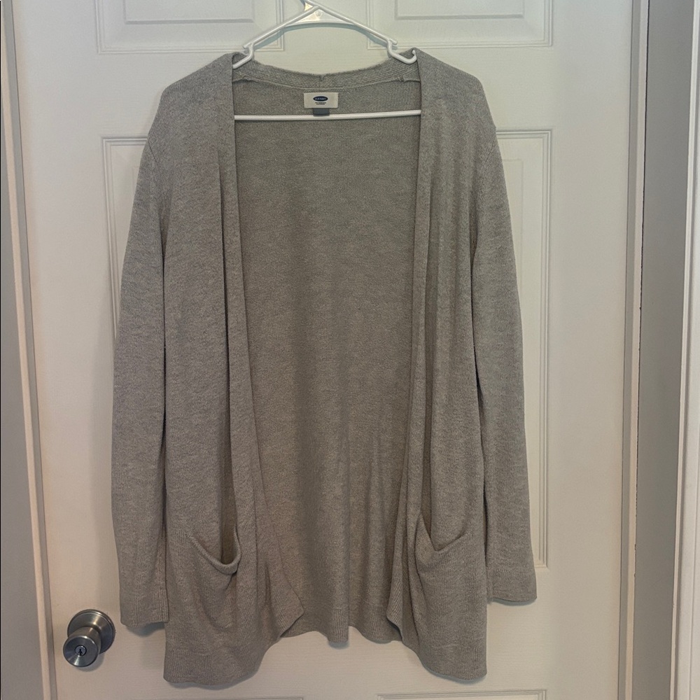 Old Navy Heather Gray Knit Sweater